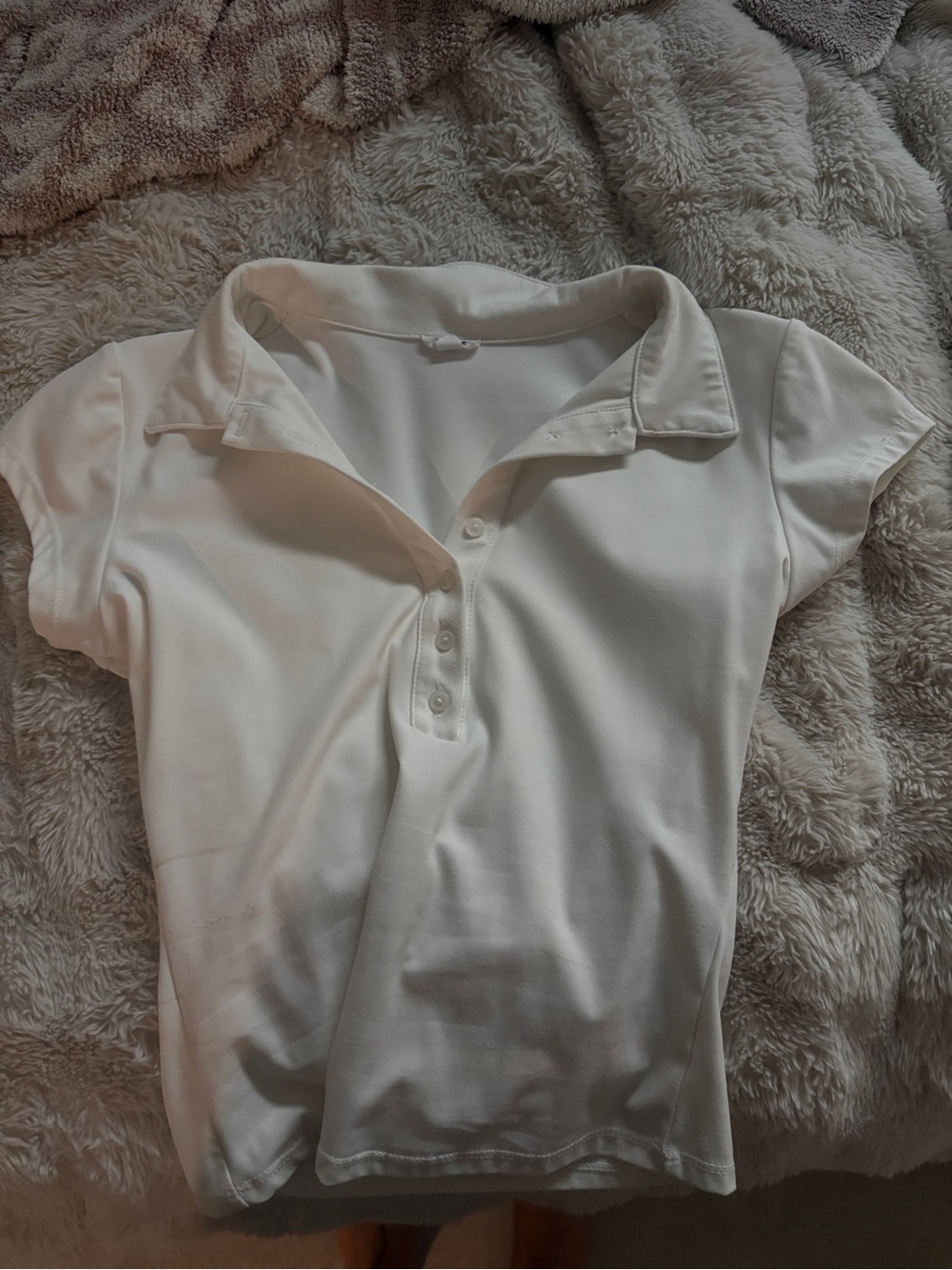 Garage Classic White Polo Top